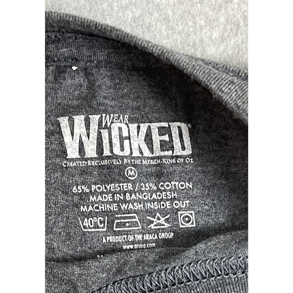 Wicked Shirt Women's M Gray King of Oz Broadway Musical Play - Picture 5 of 5